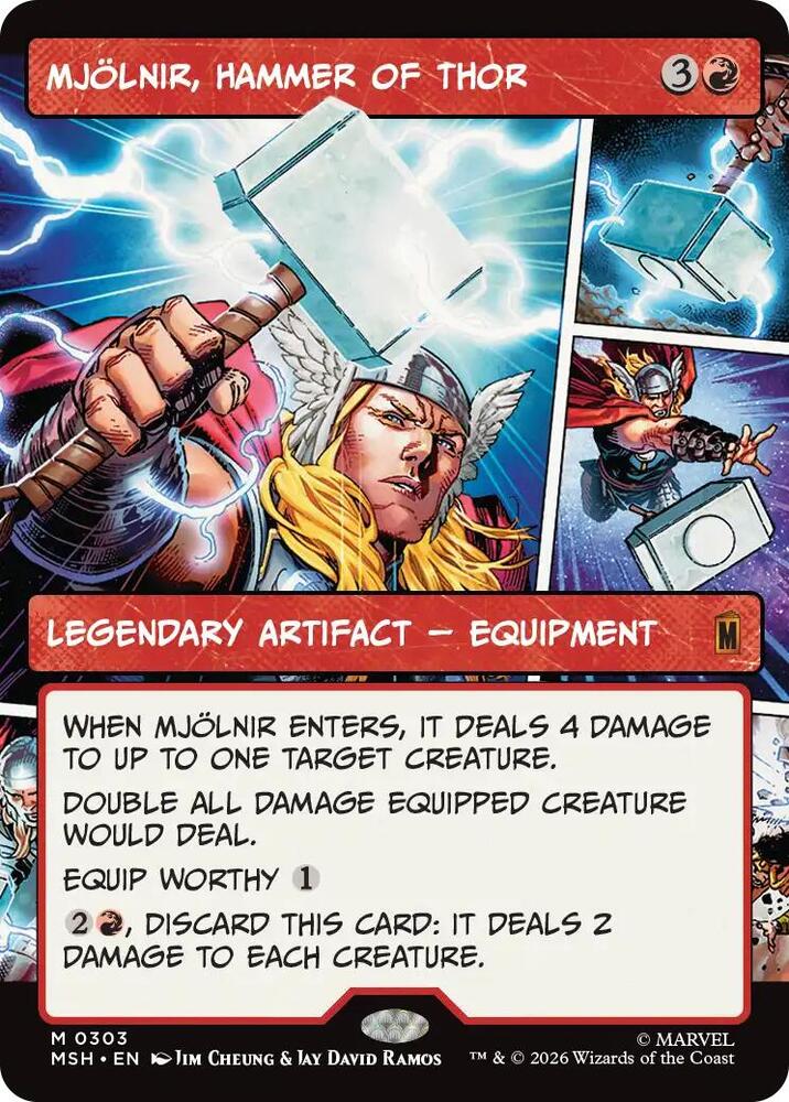 Mjolnir, Hammer of Thor 303 (Marvel Super Heroes)  - Showcase | Good Games North