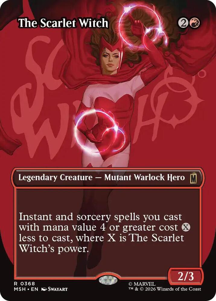 The Scarlet Witch 368 (Marvel Super Heroes)  - Borderless Foil | Good Games North