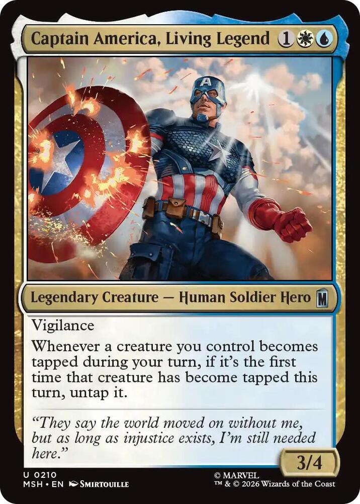 Captain America, Living Legend 210 (Marvel Super Heroes)  | Good Games North