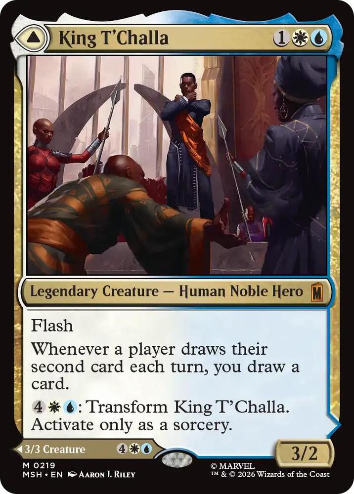 King T'Challa // Black Panther, Hope Enduring 219 (Marvel Super Heroes)  - Foil | Good Games North