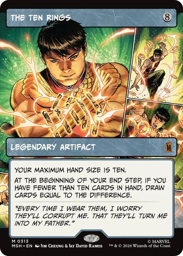 The Ten Rings 313 (Marvel Super Heroes)  - Showcase Foil | Good Games North