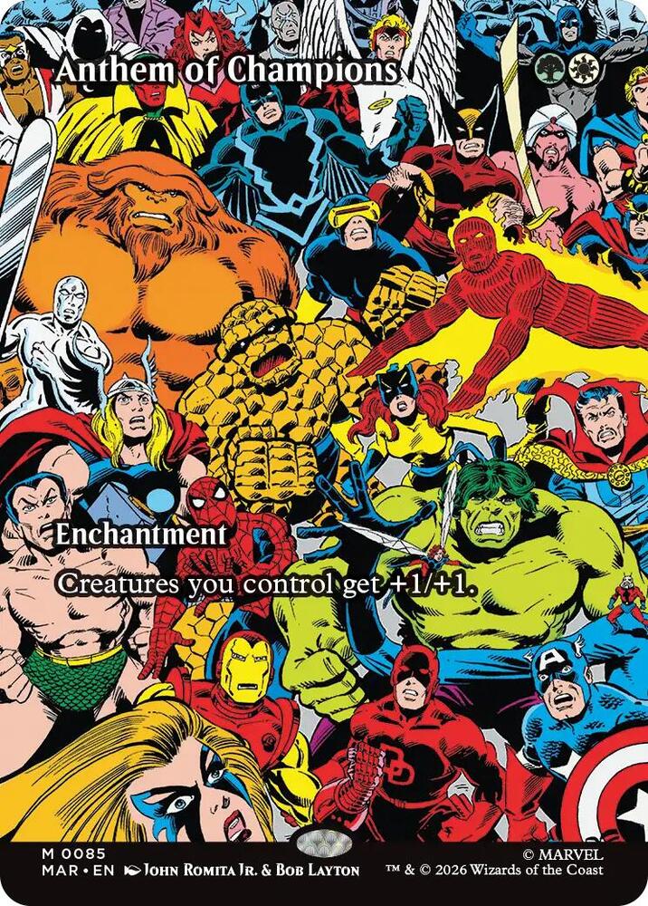 Anthem of Champions 85 (Marvel Universe Eternal-Legal)  - Borderless | Good Games North