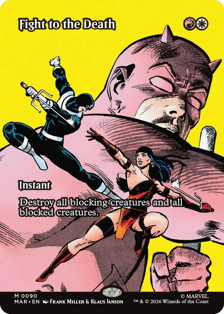 Fight to the Death 90 (Marvel Universe Eternal-Legal)  - Borderless Foil | Good Games North