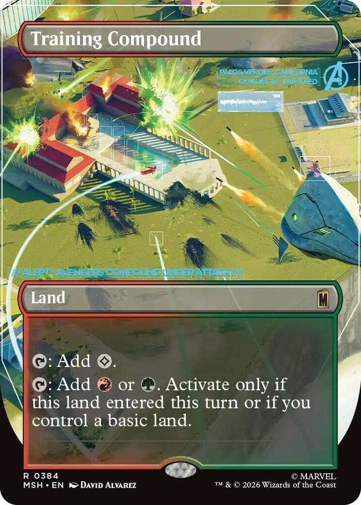 Training Compound 384 (Marvel Super Heroes)  - Borderless Foil | Good Games North