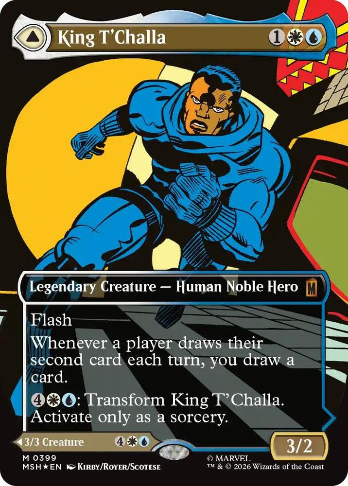 King T'Challa // Black Panther, Hope Enduring 399 (Marvel Super Heroes)  - Borderless Foil | Good Games North