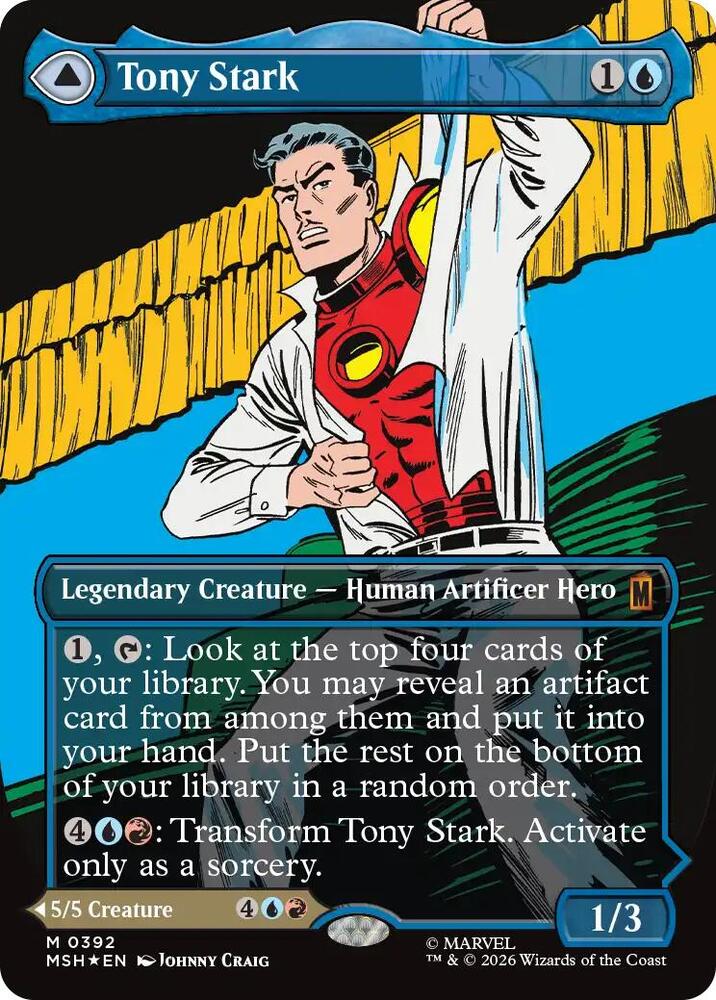 Tony Stark // The Invincible Iron Man 392 (Marvel Super Heroes)  - Borderless Foil | Good Games North