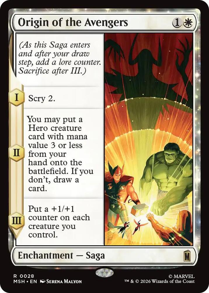 Origin of the Avengers 28 (Marvel Super Heroes)  - Foil | Good Games North