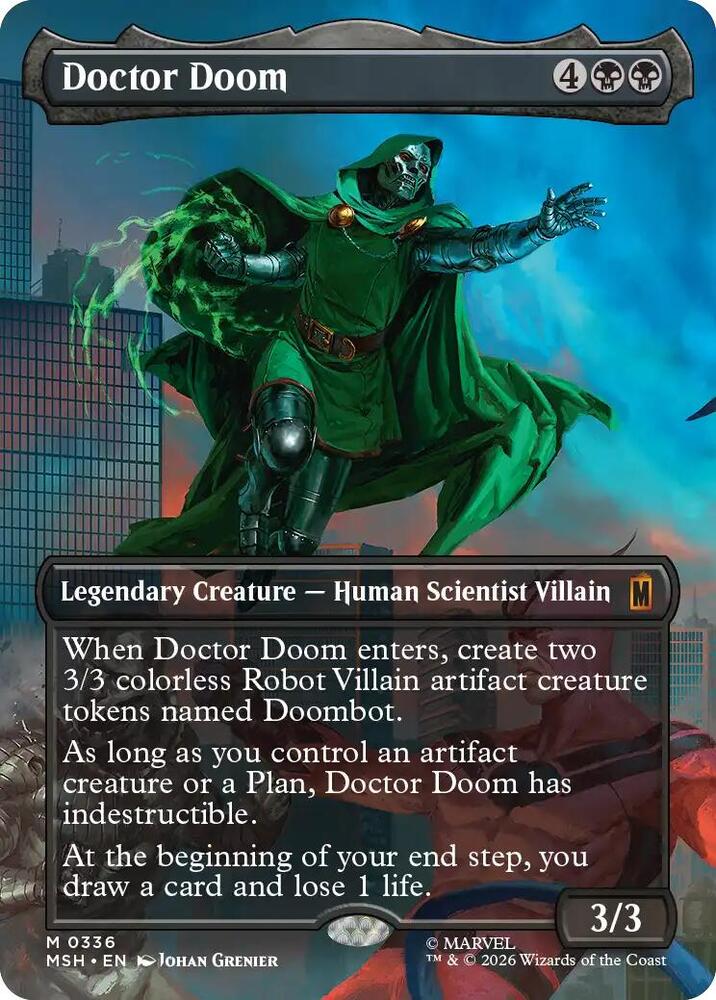 Doctor Doom 336 (Marvel Super Heroes)  - Borderless Foil | Good Games North