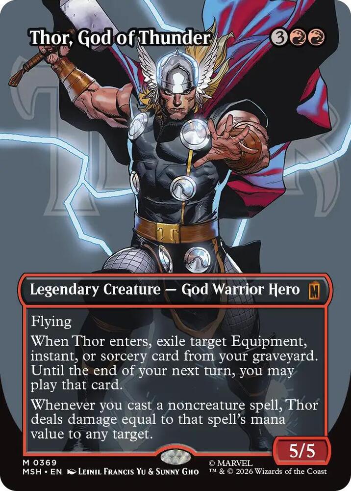 Thor, God of Thunder 369 (Marvel Super Heroes)  - Borderless Foil | Good Games North