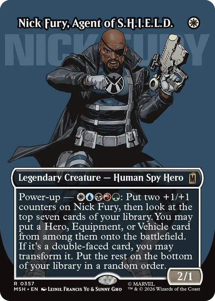Nick Fury, Agent of S.H.I.E.L.D. 357 (Marvel Super Heroes)  - Borderless Foil | Good Games North