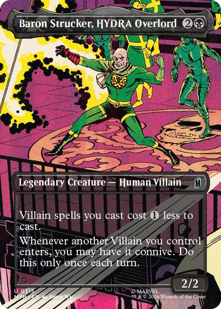 Baron Strucker, HYDRA Overlord 315 (Marvel Super Heroes)  - Borderless Foil | Good Games North