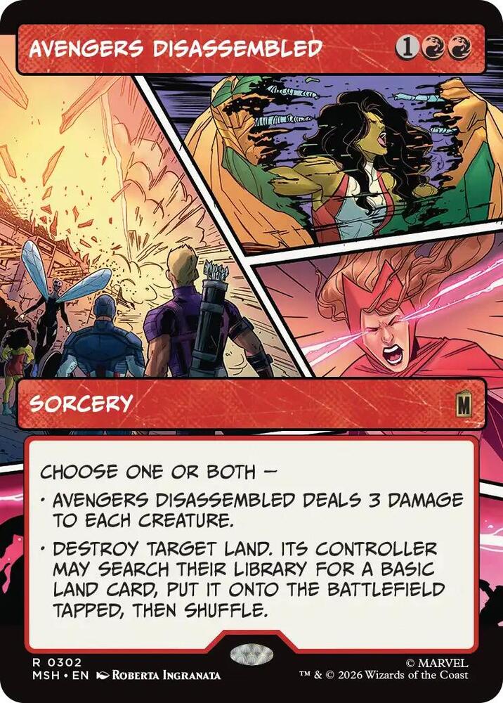 Avengers Disassembled 302 (Marvel Super Heroes)  - Showcase Foil | Good Games North