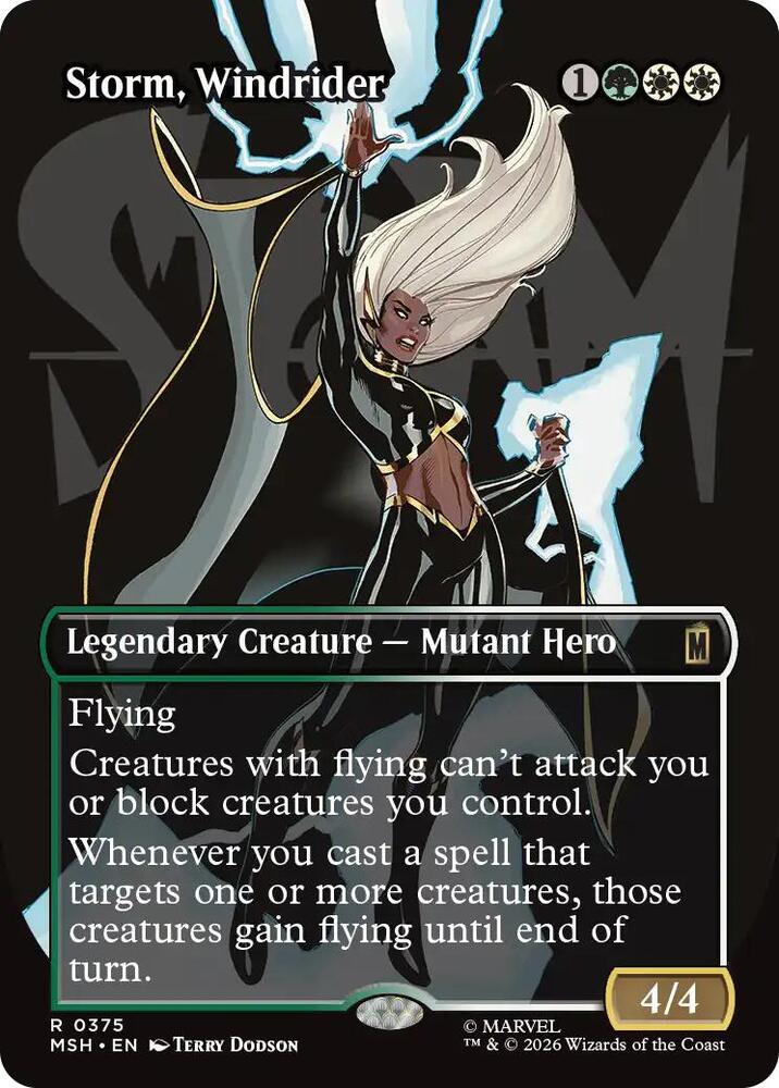 Storm, Windrider 375 (Marvel Super Heroes)  - Borderless | Good Games North