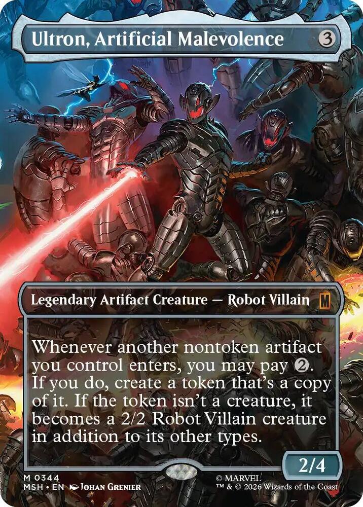 Ultron, Artificial Malevolence 344 (Marvel Super Heroes)  - Borderless Foil | Good Games North