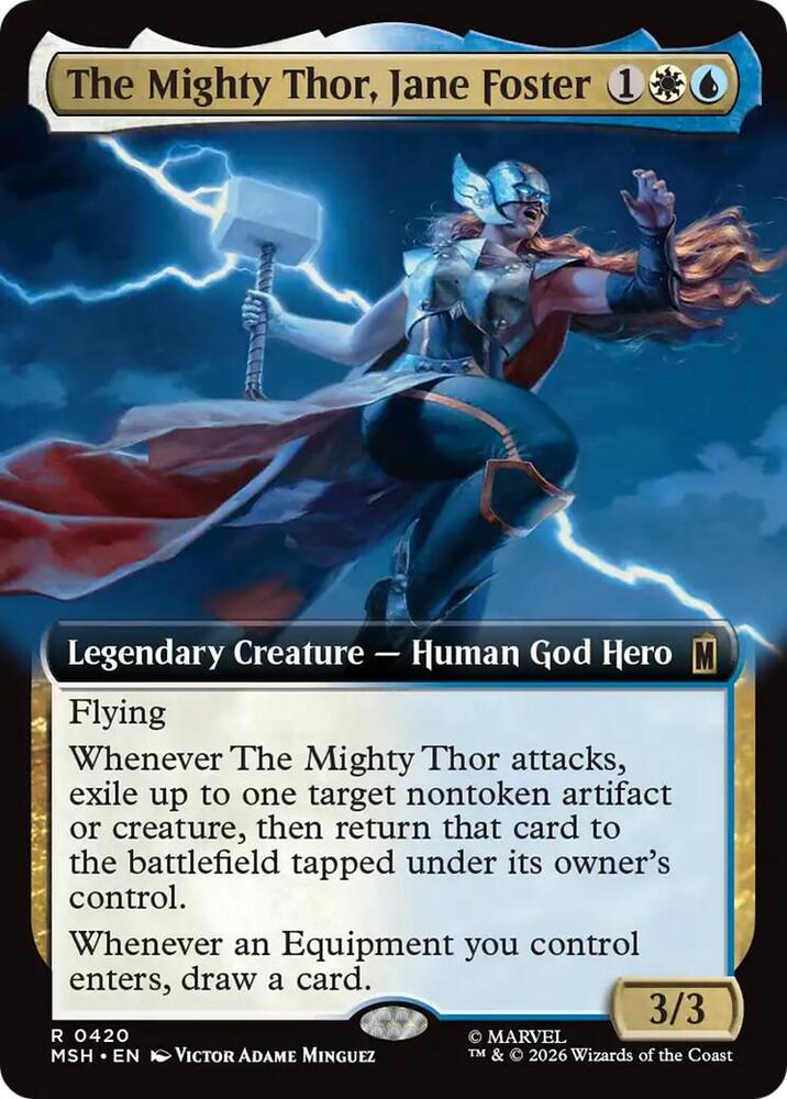 The Mighty Thor, Jane Foster 420 (Marvel Super Heroes)  - Extended Art  | Good Games North