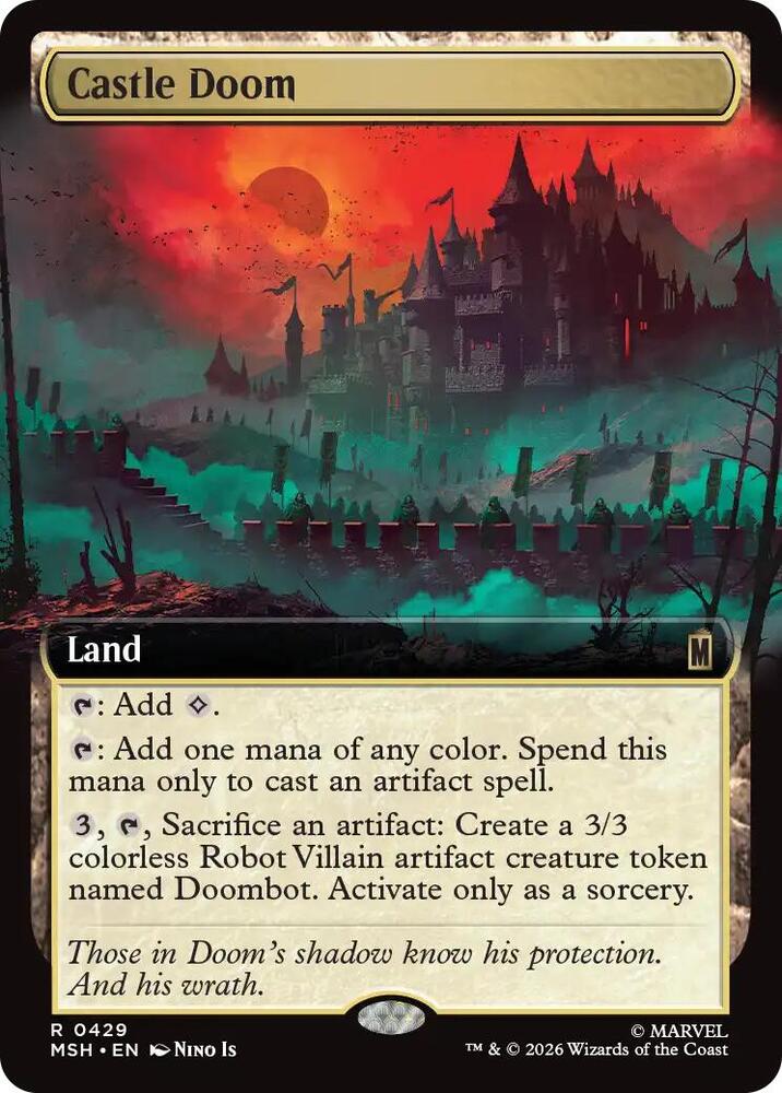 Castle Doom 429 (Marvel Super Heroes)  - Extended Art Foil | Good Games North