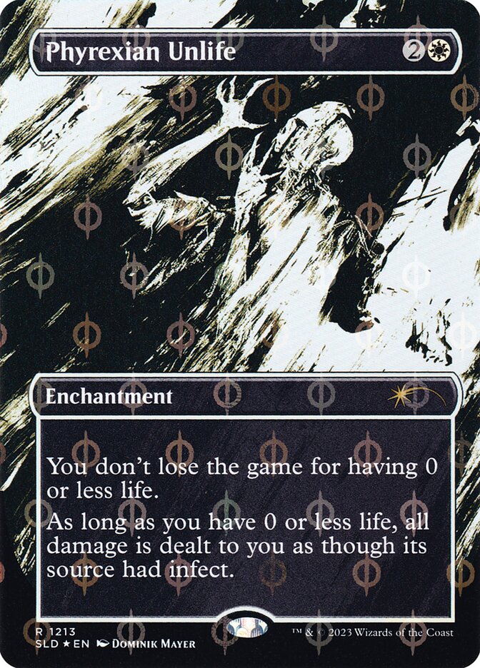 Phyrexian Unlife 1213 (Secret Lair Drop Series)  - Borderless Compleat Foil | Good Games North