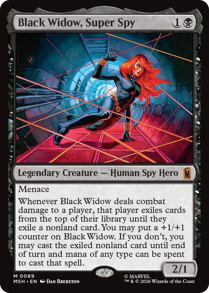 Black Widow, Super Spy 89 (Marvel Super Heroes)  - Foil | Good Games North