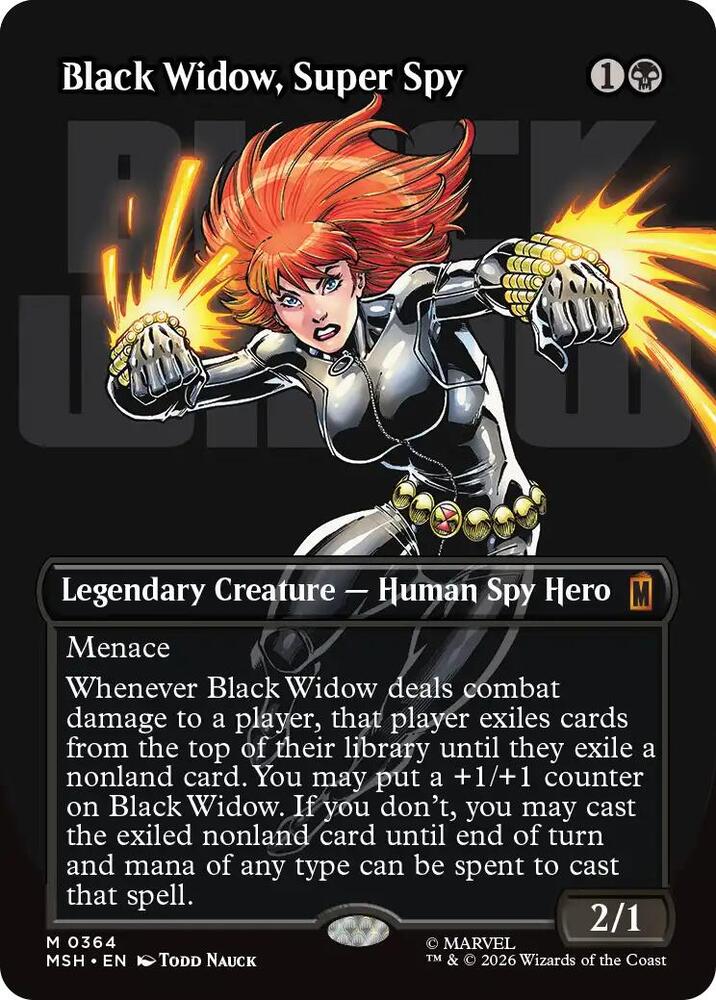 Black Widow, Super Spy 364 (Marvel Super Heroes)  - Borderless Foil | Good Games North