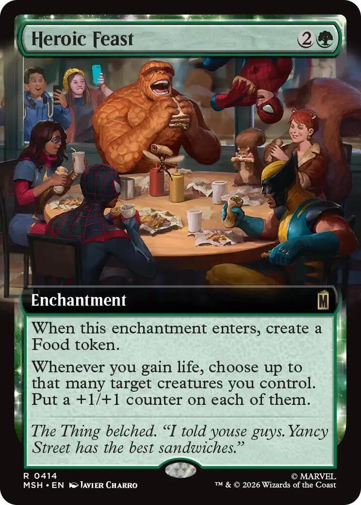 Heroic Feast 414 (Marvel Super Heroes)  - Extended Art Foil | Good Games North