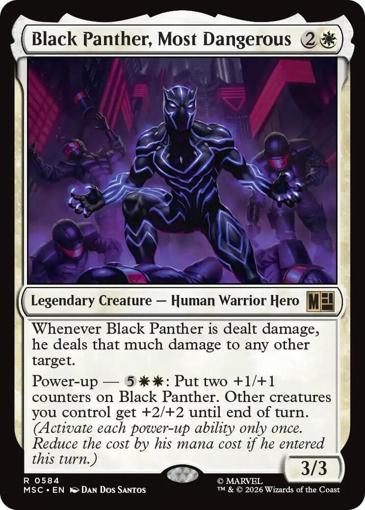 Black Panther, Most Dangerous 584 (Commander: Marvel Super Heroes)  - Foil | Good Games North
