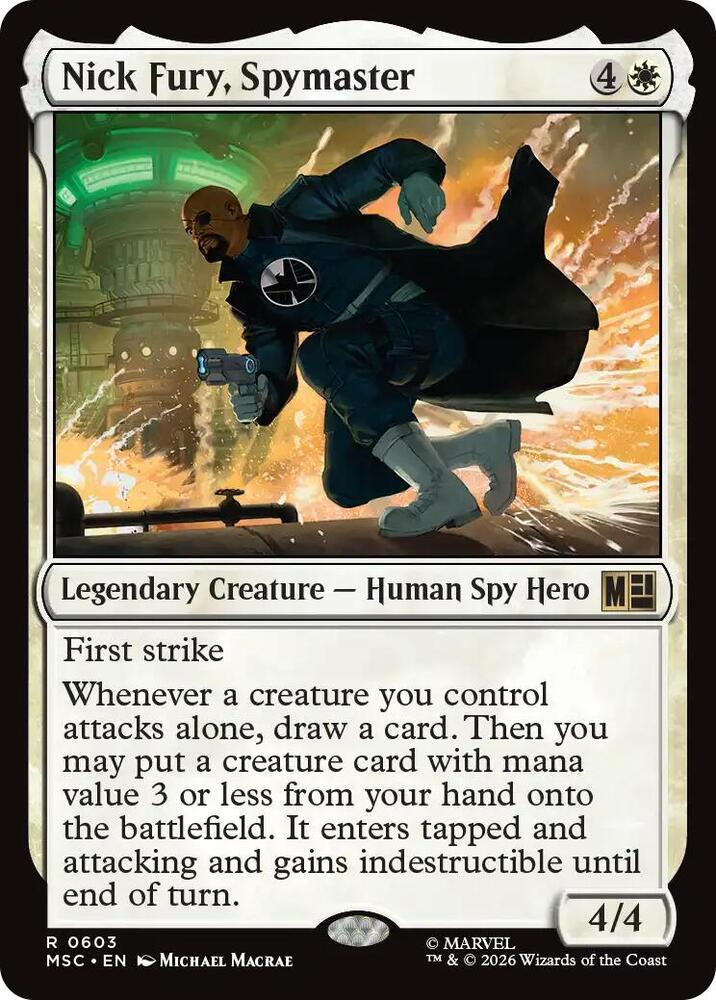 Nick Fury, Spymaster 603 (Commander: Marvel Super Heroes)  - Foil | Good Games North