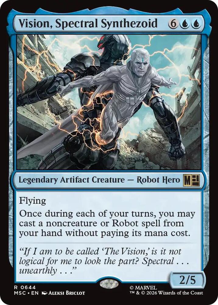 Vision, Spectral Synthezoid 644 (Commander: Marvel Super Heroes)  - Foil | Good Games North