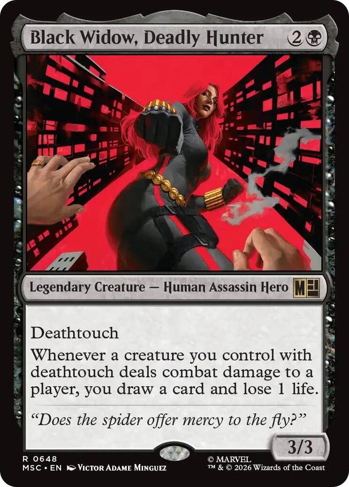 Black Widow, Deadly Hunter 648 (Commander: Marvel Super Heroes)  - Foil | Good Games North