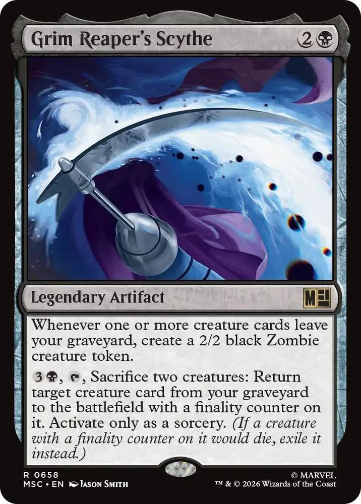 Grim Reaper's Scythe 658 (Commander: Marvel Super Heroes)  - Foil | Good Games North