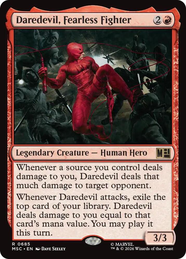 Daredevil, Fearless Fighter 685 (Commander: Marvel Super Heroes)  - Foil | Good Games North