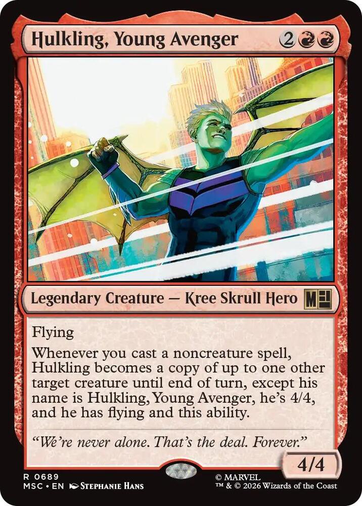 Hulkling Young Avenger 689 (Commander: Marvel Super Heroes)  - Foil | Good Games North
