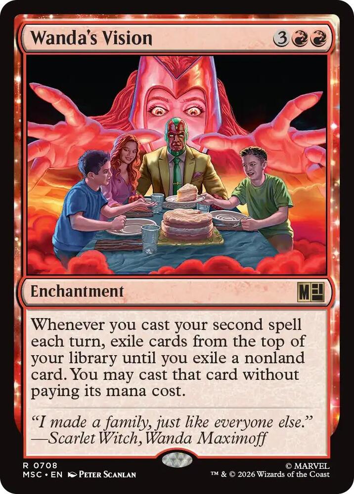 Wanda's Vision 708 (Commander: Marvel Super Heroes)  - Foil | Good Games North