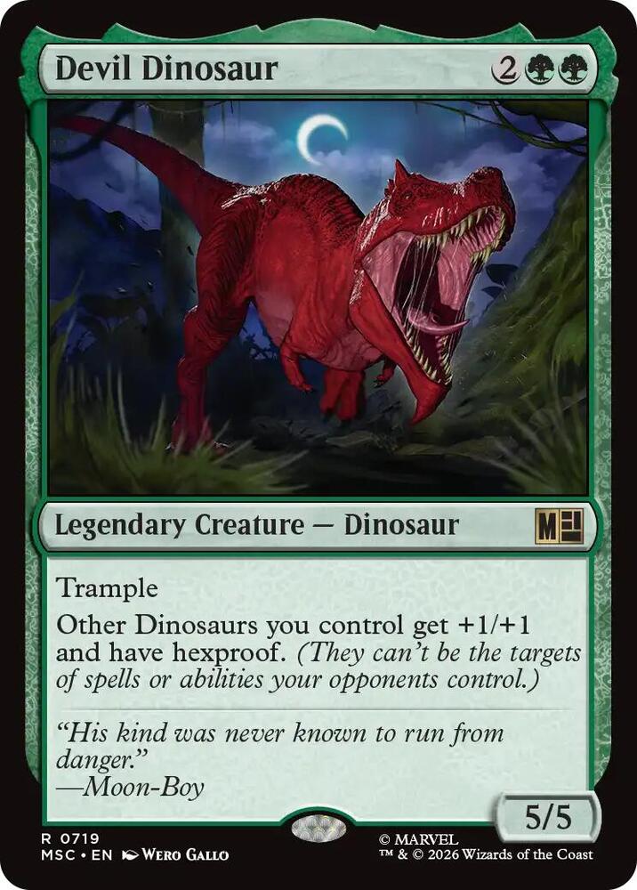 Devil Dinosaur 719 (Commander: Marvel Super Heroes)  - Foil | Good Games North