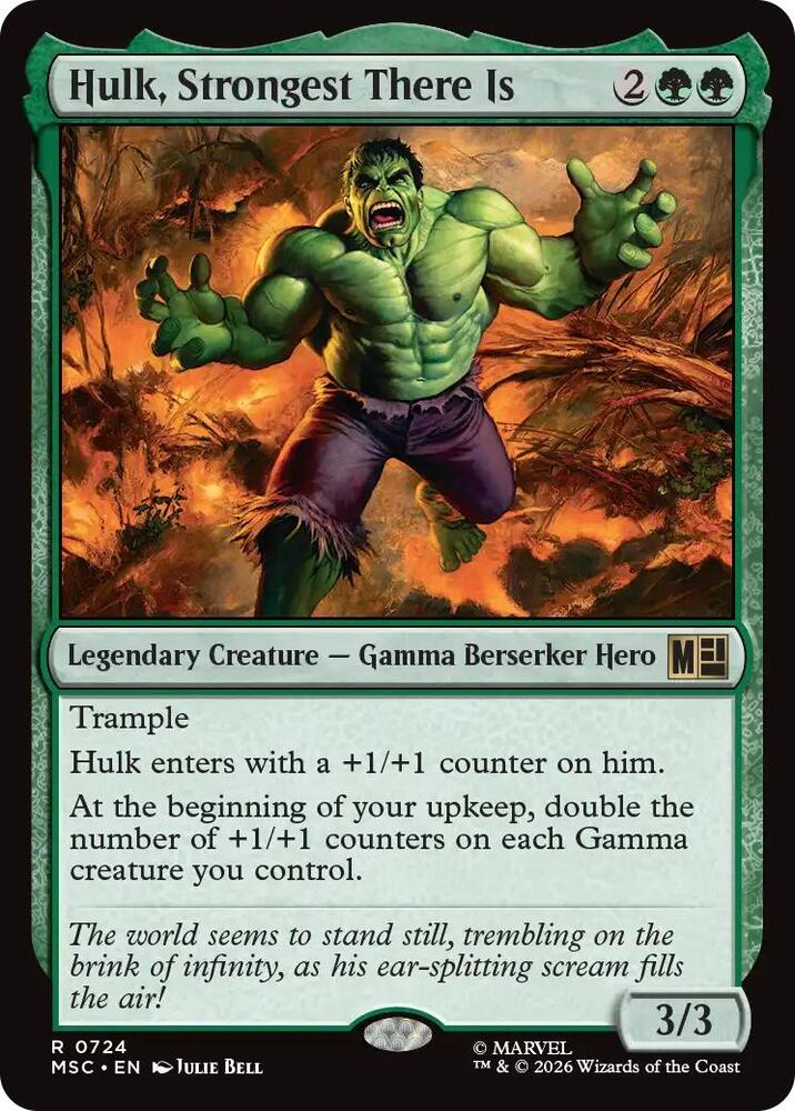 Hulk Strongest There Is 724 (Commander: Marvel Super Heroes)  - Foil | Good Games North