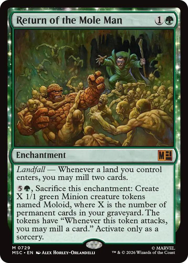 Return of the Mole Man 729 (Commander: Marvel Super Heroes)  - Foil | Good Games North