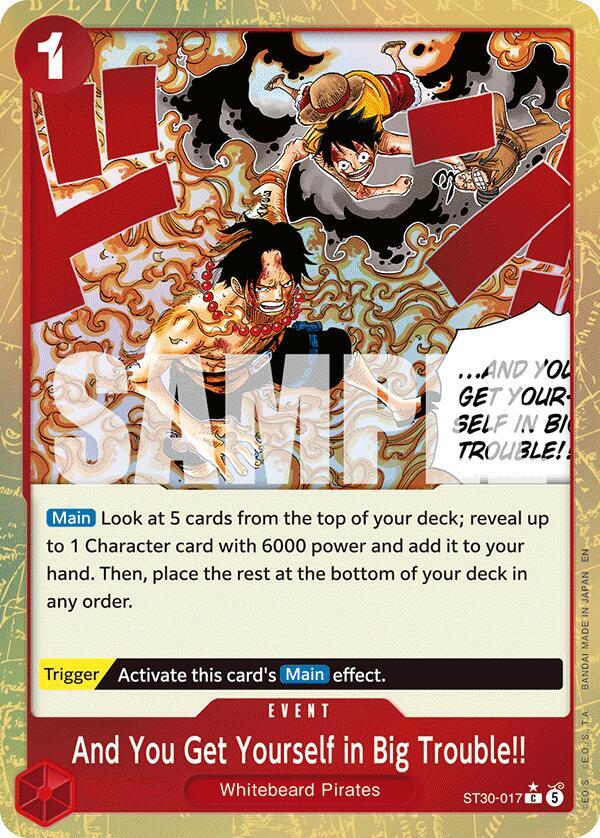 And You Get Yourself in Big Trouble Parallel ST30-017 ()  - Foil | Good Games North