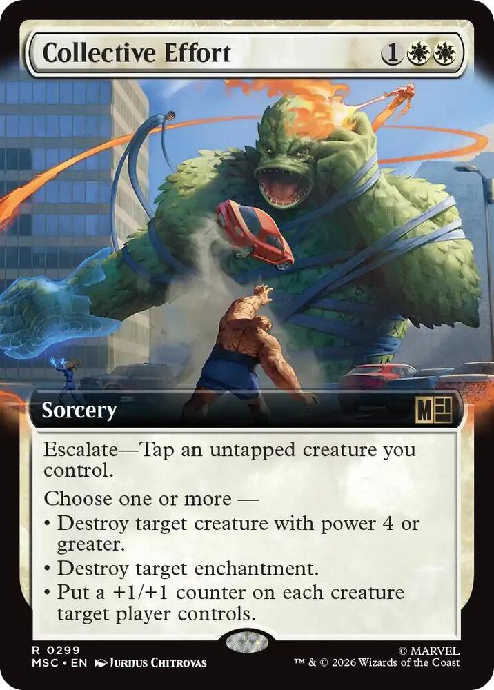 Collective Effort Extended Art 299 (Commander: Marvel Super Heroes)  - Extended Art | Good Games North