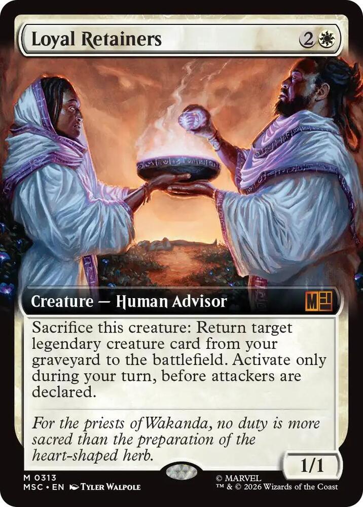 Loyal Retainers Extended Art 313 (Commander: Marvel Super Heroes)  - Extended Art | Good Games North