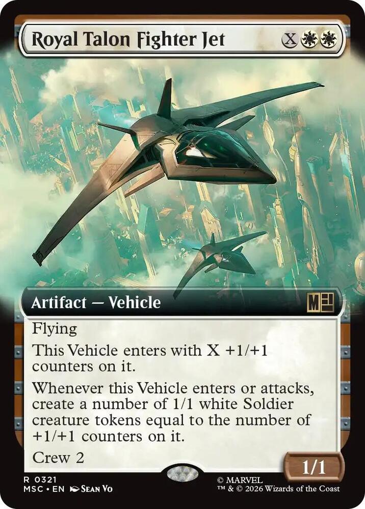 Royal Talon Fighter Jet Extended Art 321 (Commander: Marvel Super Heroes)  - Extended Art | Good Games North