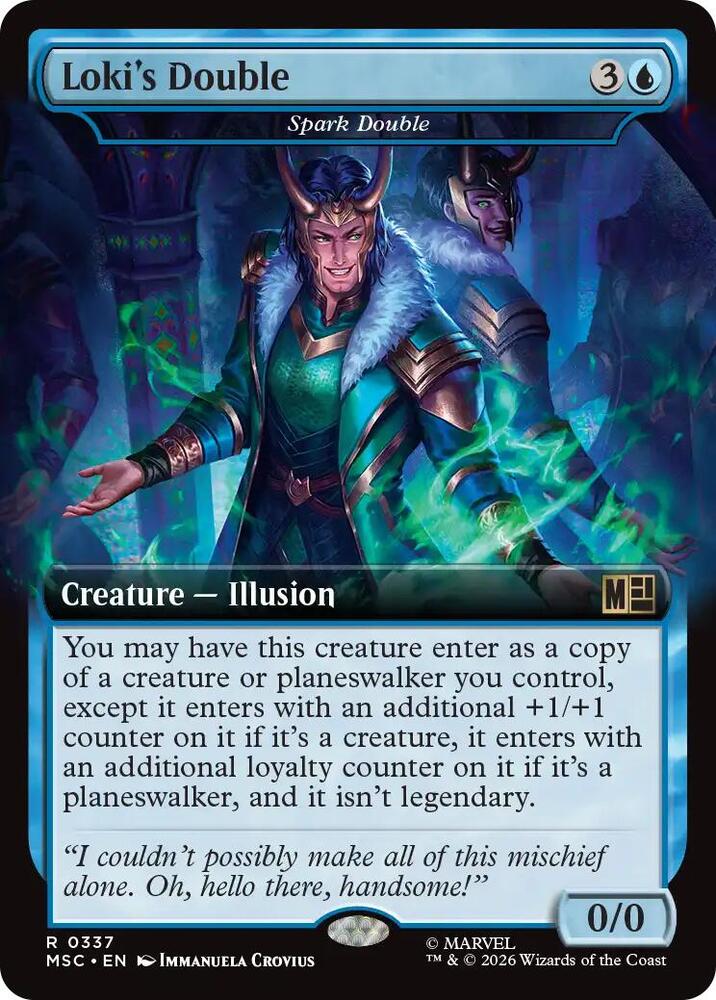 Lokis Double Spark Double Extended Art 337 (Commander: Marvel Super Heroes)  - Extended Art | Good Games North