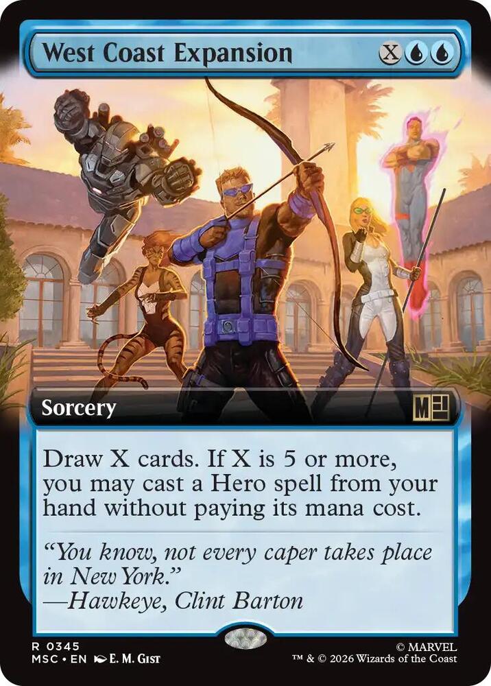 West Coast Expansion Extended Art 345 (Commander: Marvel Super Heroes)  - Extended Art | Good Games North