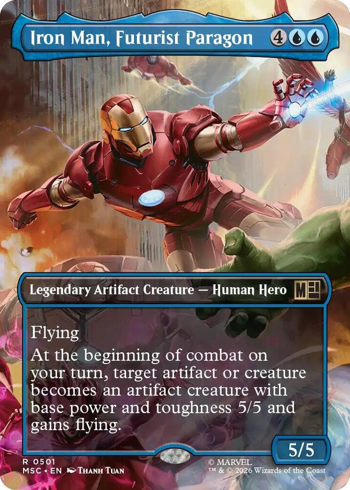 Iron Man, Futurist Paragon 501 (Commander: Marvel Super Heroes)  - Borderless | Good Games North