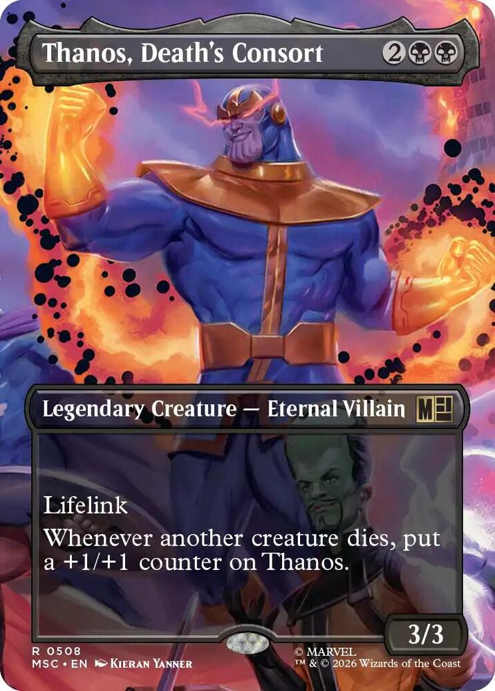 Thanos, Deat's Consort 508 (Commander: Marvel Super Heroes)  - Borderless | Good Games North