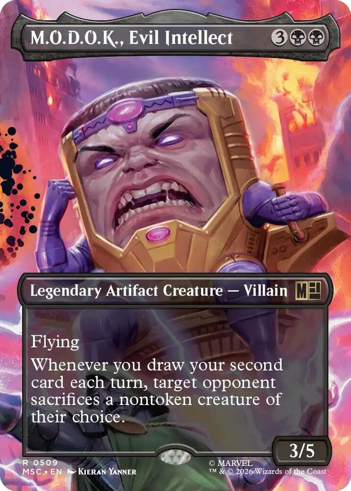 M.O.D.O.K., Evil Intellect 509 (Commander: Marvel Super Heroes)  - Borderless | Good Games North