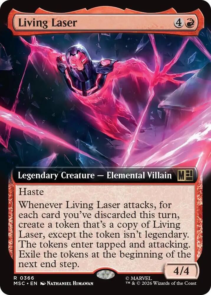 Living Laser Extended Art 366 (Commander: Marvel Super Heroes)  - Extended Art | Good Games North