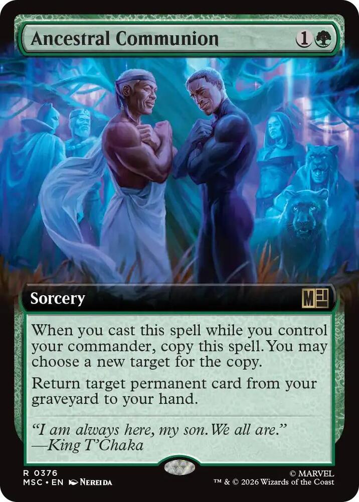 Ancestral Communion Extended Art 376 (Commander: Marvel Super Heroes)  - Extended Art | Good Games North