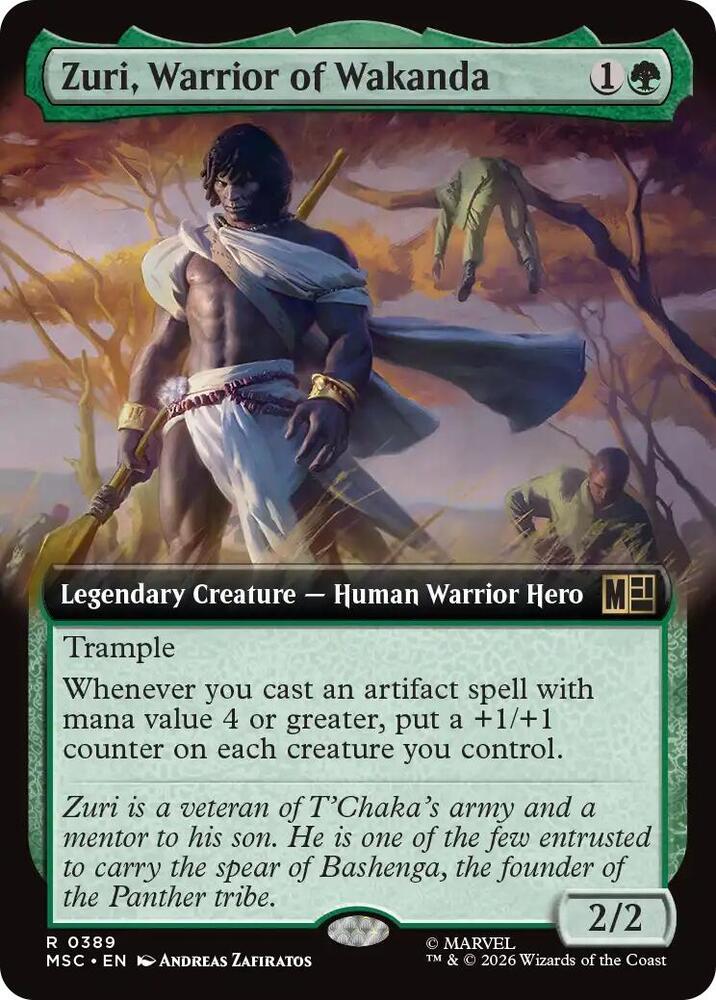 Zuri Warrior of Wakanda Extended Art 389 (Commander: Marvel Super Heroes)  - Extended Art | Good Games North