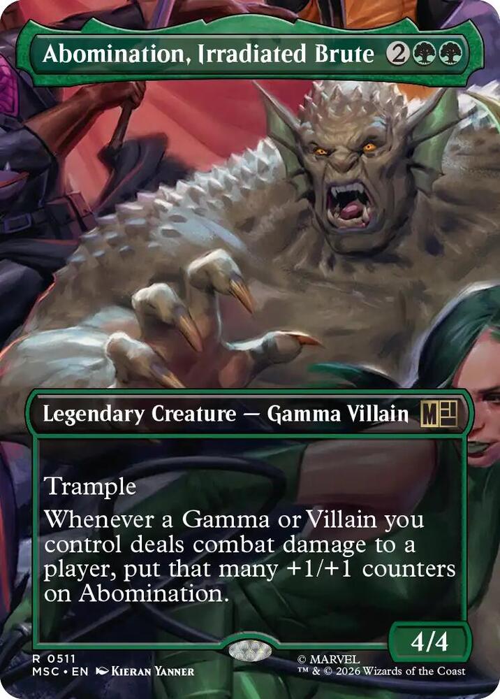 Abomination, Irradiated Brute 511 (Commander: Marvel Super Heroes)  - Borderless | Good Games North