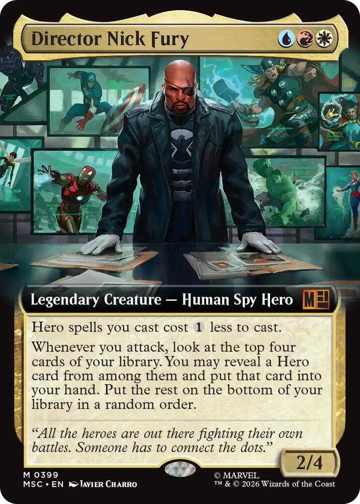 Director Nick Fury Extended Art 399 (Commander: Marvel Super Heroes)  - Extended Art | Good Games North