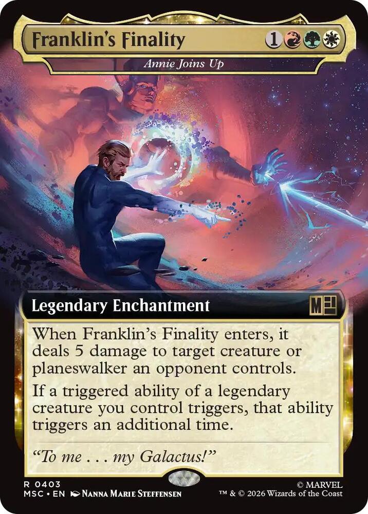 Franklins Finality Annie Joins Up Extended Art 403 (Commander: Marvel Super Heroes)  - Extended Art | Good Games North